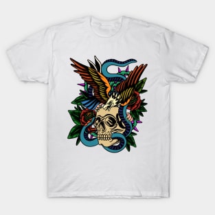 Eagel, Skull and Snake T-Shirt